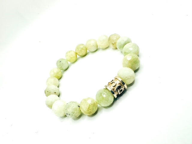 10mm B.1975 Hiddenite ( faceted ) Bracelet