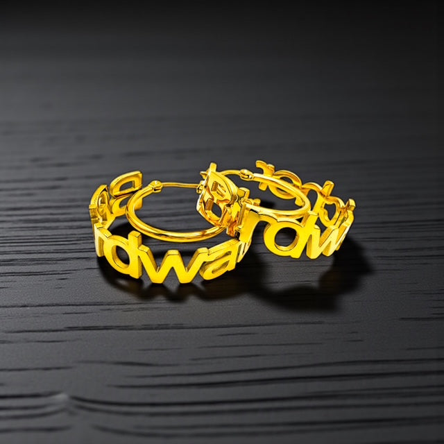 "B.Birdwatcher" Signature Hoop Earring