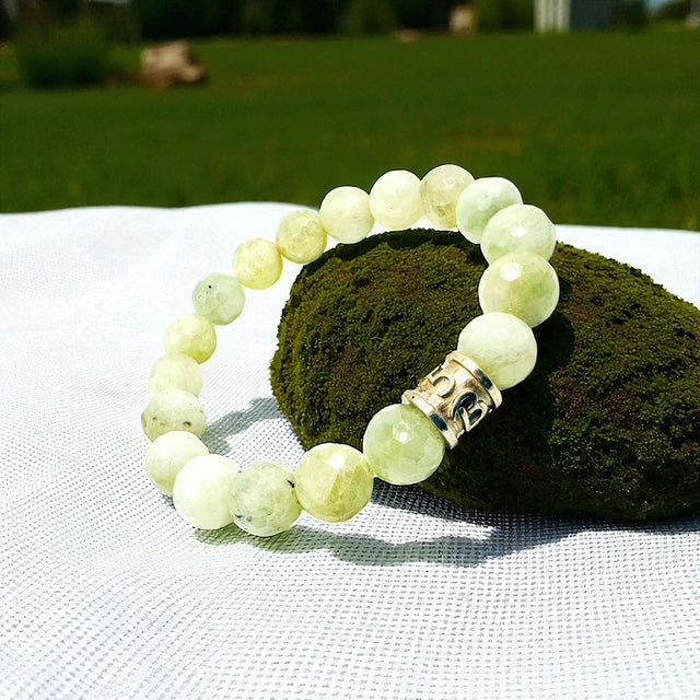 10mm B.1975 Hiddenite ( faceted ) Bracelet