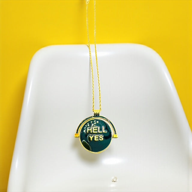 "Hell Yes" Flip Necklace